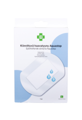 APTEEKKI Kiinnittyvä haavatyyny Aquastop L 10 cm x 15 cm 5 kpl/rasia