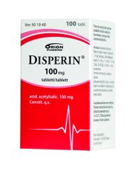 DISPERIN 100 mg tabl 100 kpl